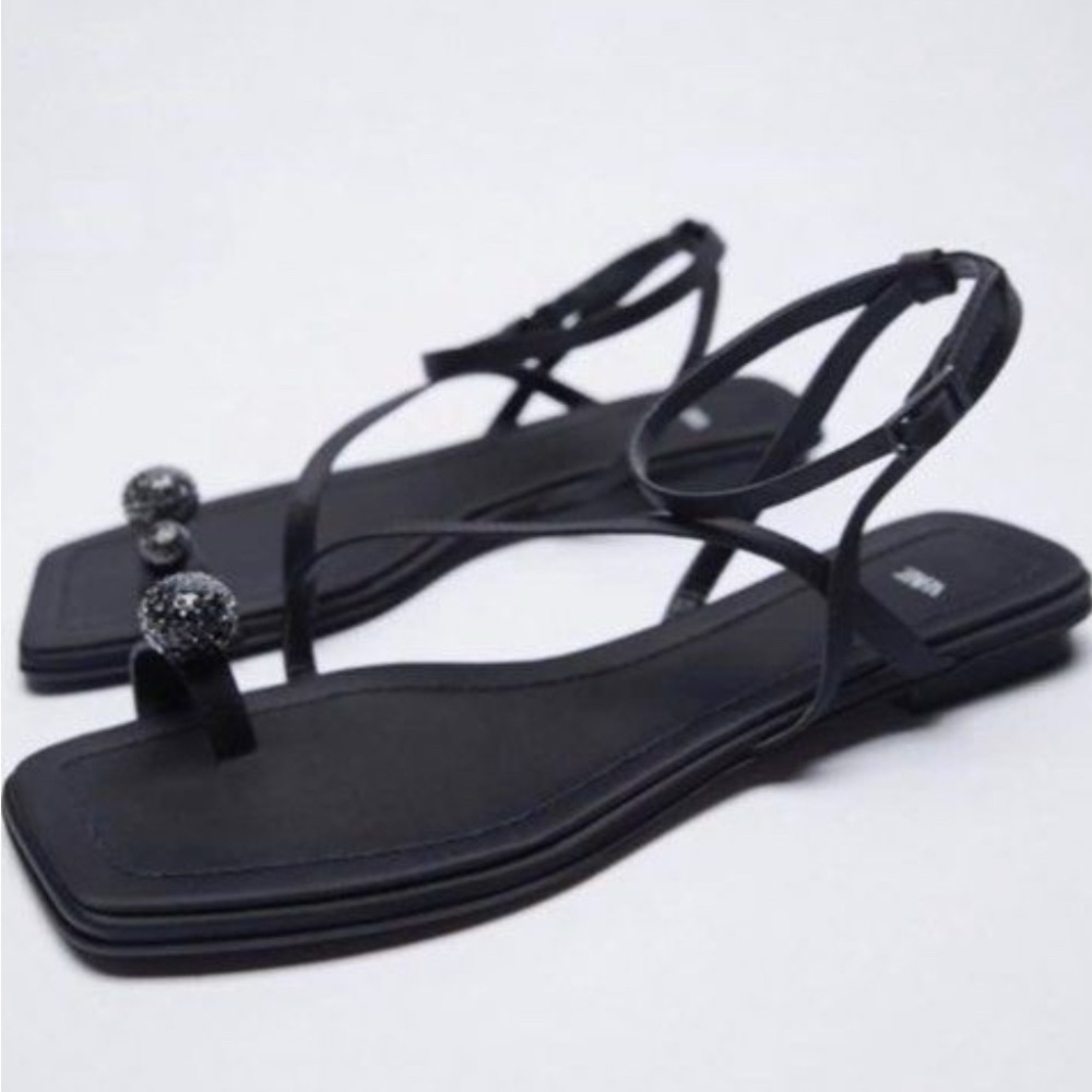 Elegant Black Strappy Sandals